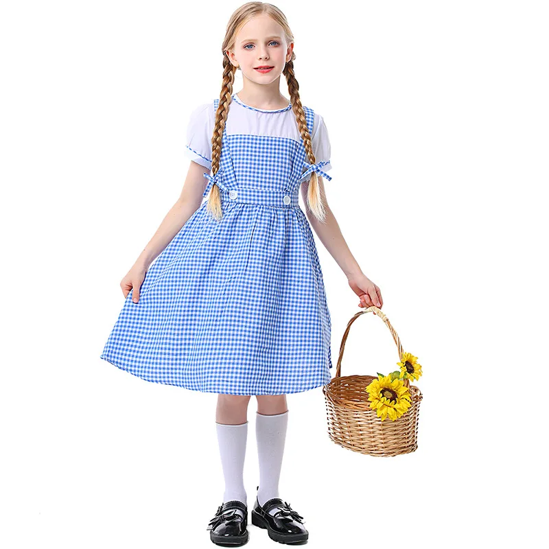 Blue Gingham Dorothy Costume Cosplay